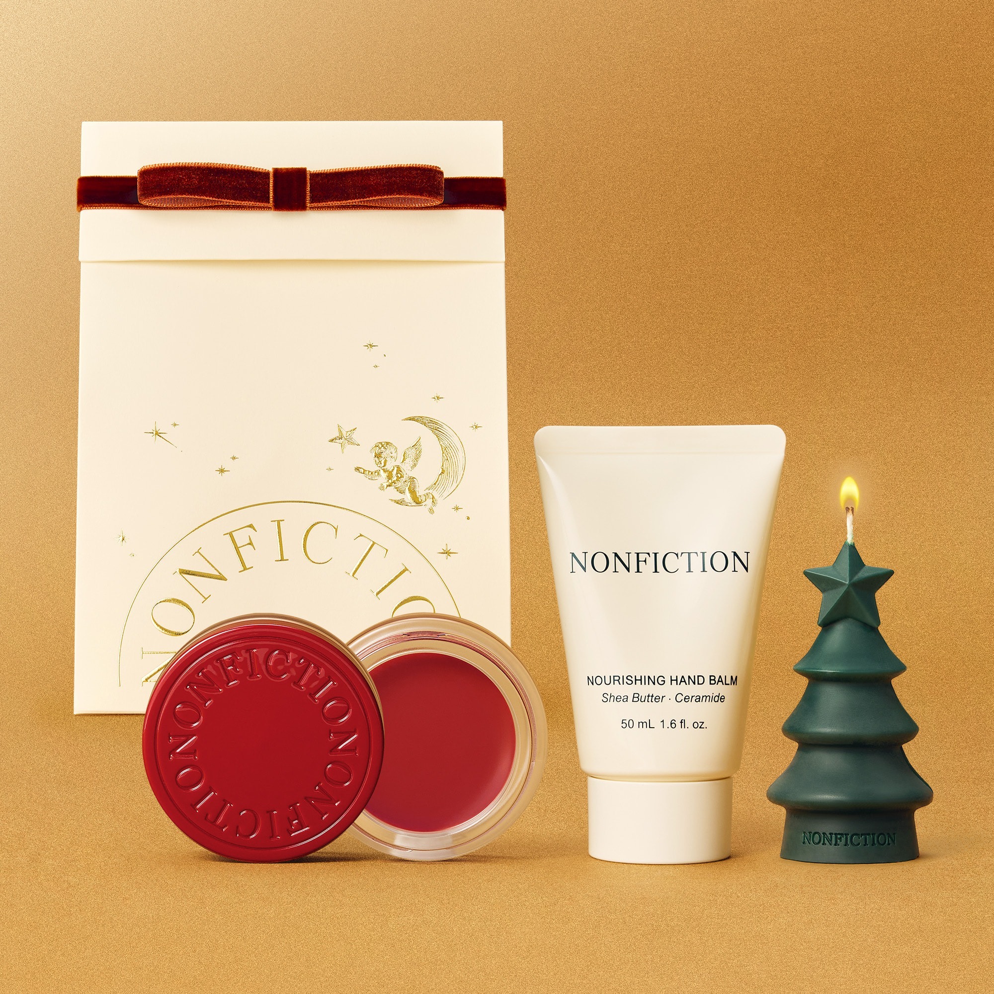 [25 Holiday] Nonfiction Holiday Hand Balm& Lip Balm Duo Set