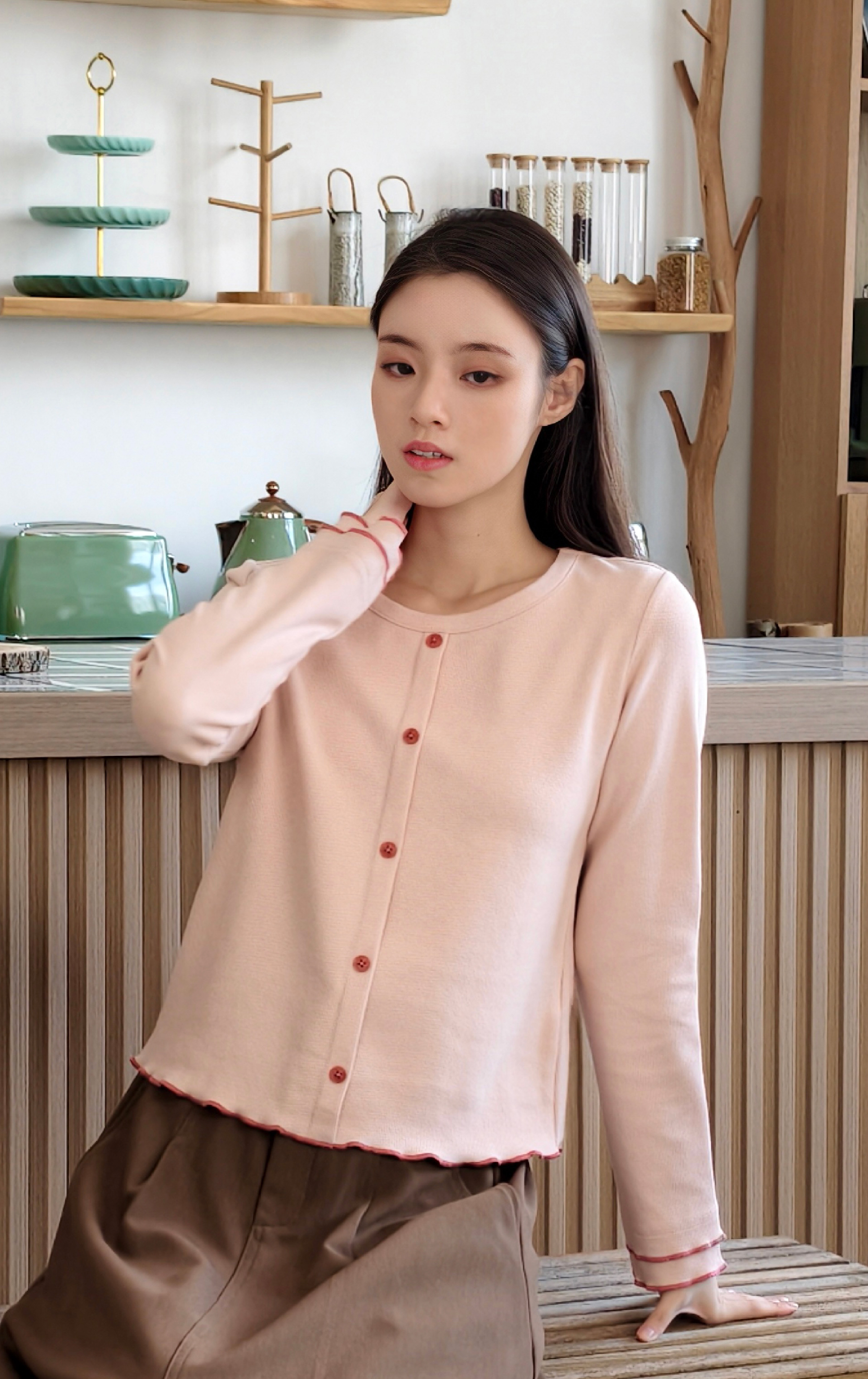 針織開襟衫 LT0337