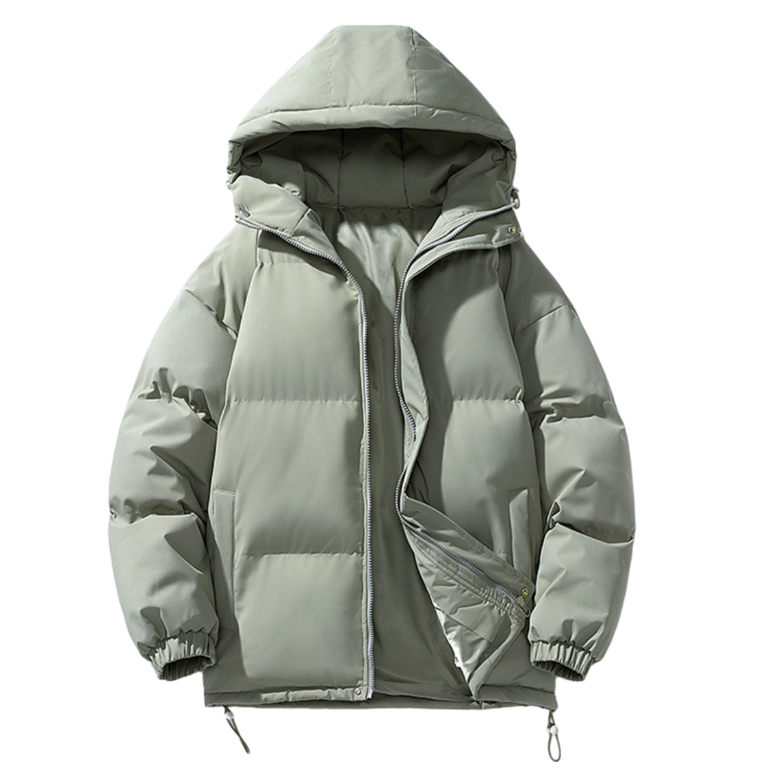 保暖 連帽 麵包外套 寬鬆落肩 鋪棉外套 米其林外套 【 FUZY 】- A201701