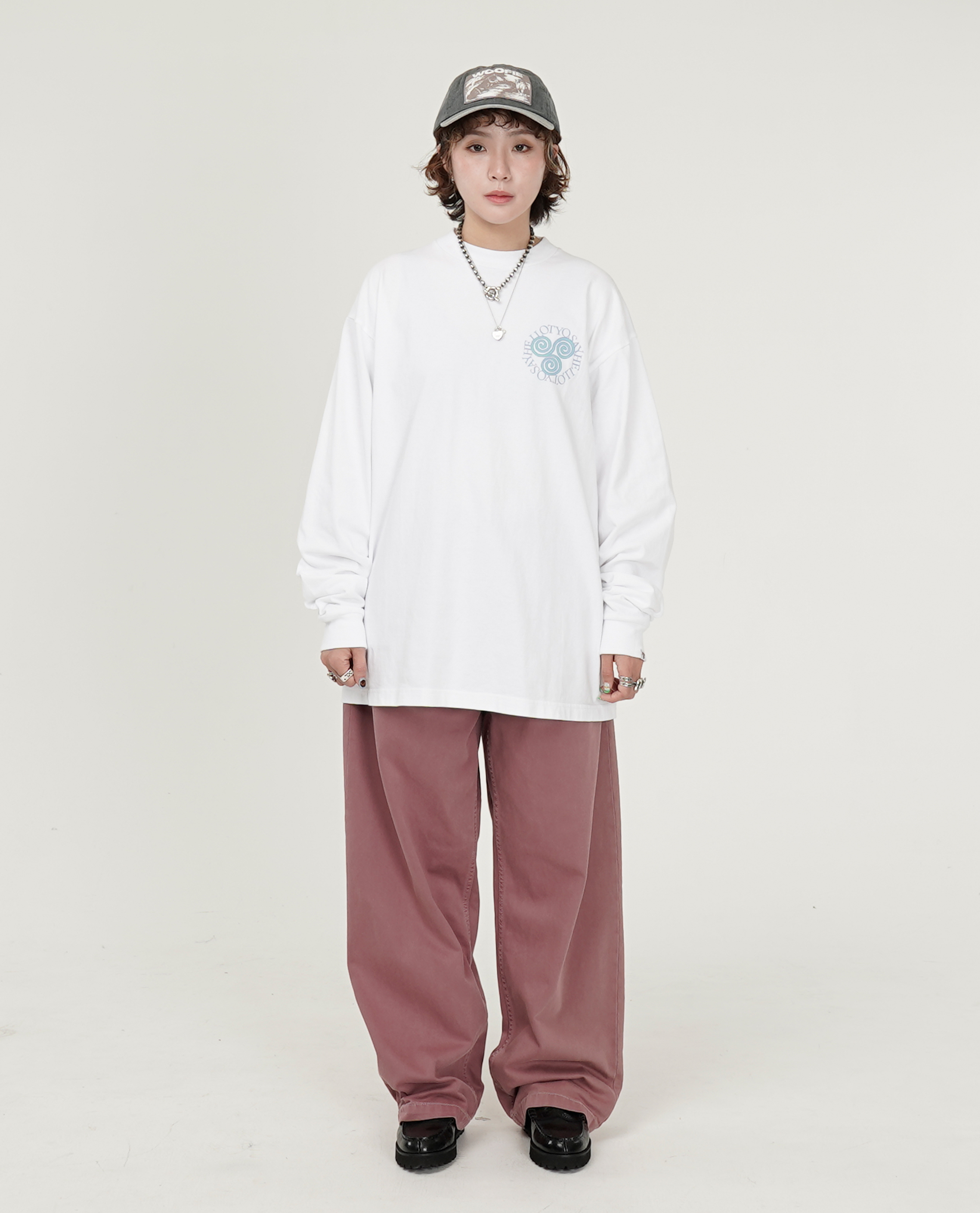 SAYHELLO Pigment Slap Logo Tee - 25FW