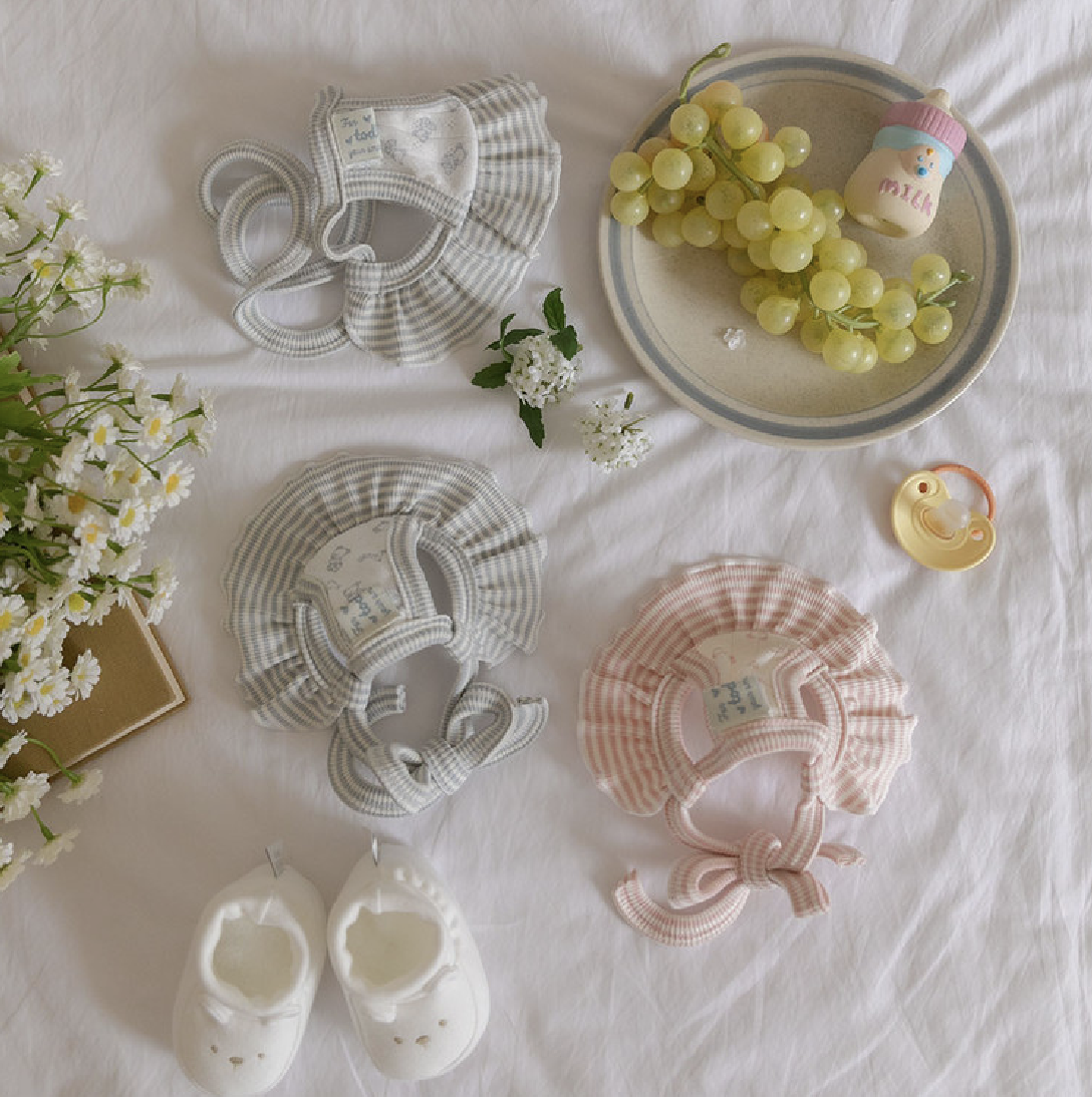 小熊寶貝綁帶帽