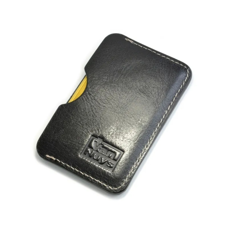 VanNuys E021 復古油蠟皮雙面卡片夾