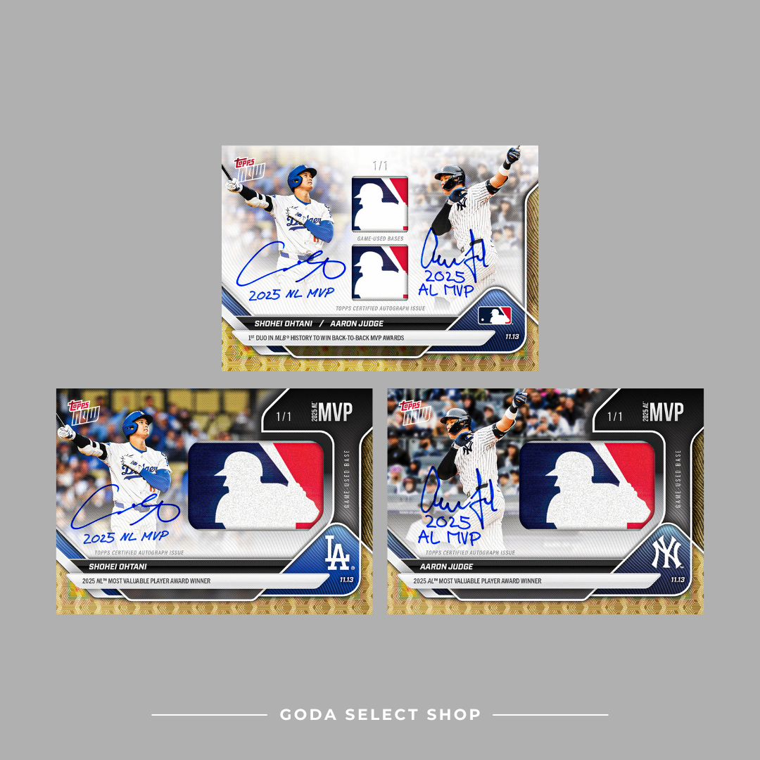 TOPPS NOW 球員卡 Shohei Ohtani -大谷翔平 國聯 MVP 法官 美聯 MVP 2025 MLB Topps NOW® - Card OS-7 OS-8 OS-9