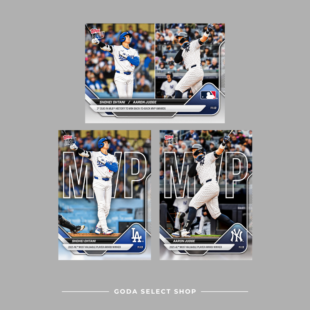 TOPPS NOW 球員卡 Shohei Ohtani -大谷翔平 國聯 MVP 法官 美聯 MVP 2025 MLB Topps NOW® - Card OS-7 OS-8 OS-9