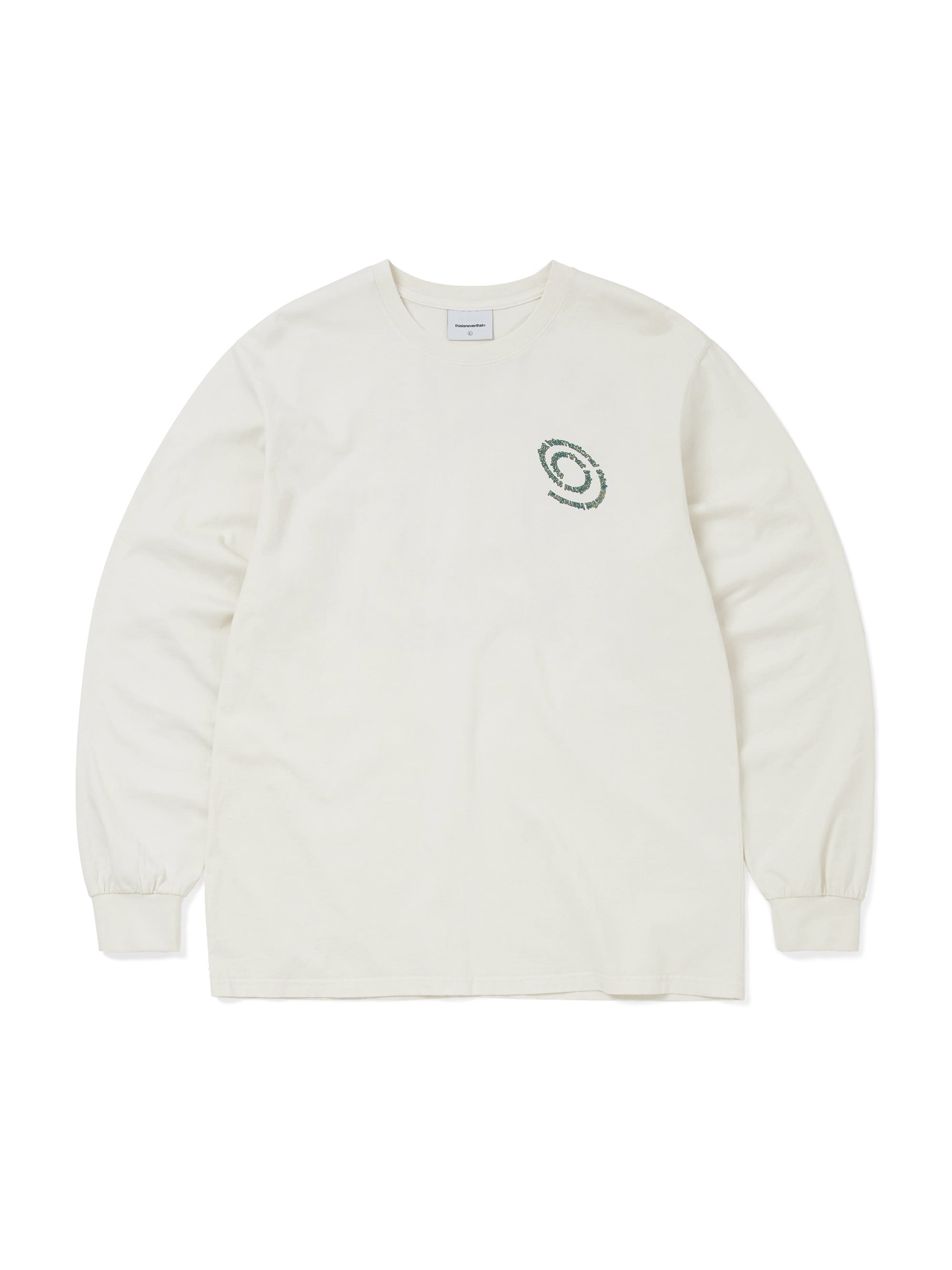 thisisneverthat｜Spiral Logo L/S Tee "Ivory"