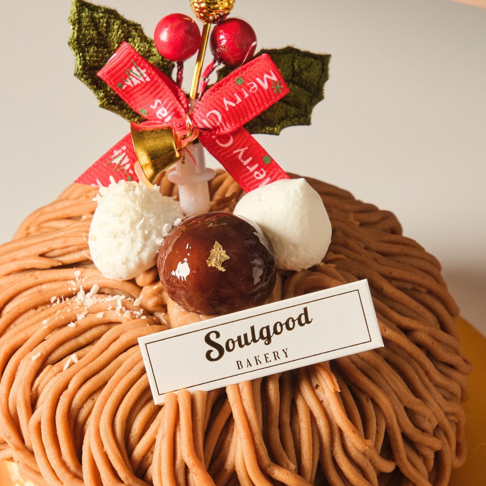 Chestnut Mont Blanc Christmas Basque Burnt Cheesecake