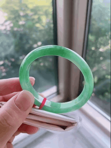 1175837 52mm滿綠翡翠貴妃手鐲 (50-52)