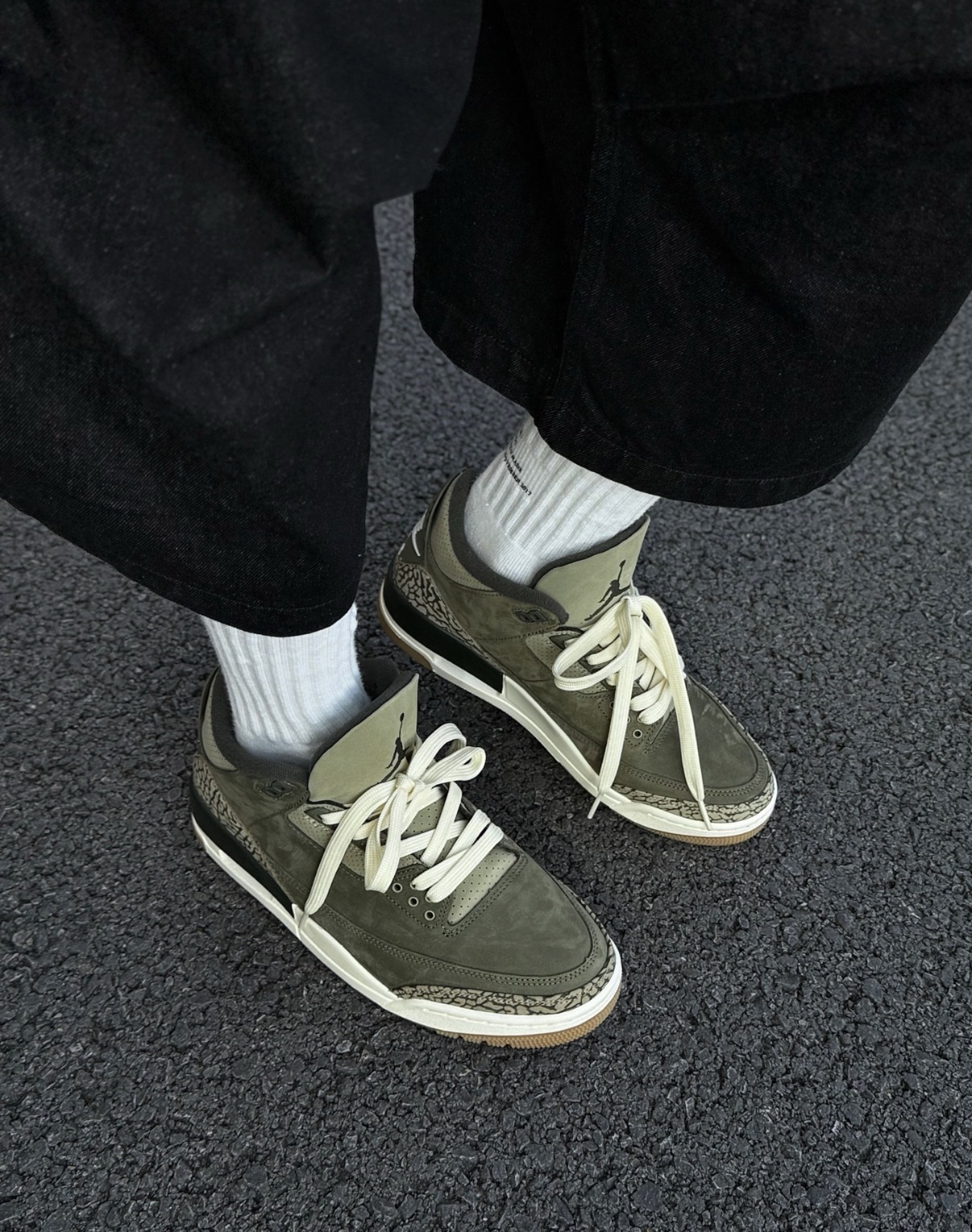 男鞋 NIKE AIR JORDAN 3 RETRO 橄欖綠 爆裂紋 緩震 實戰 籃球鞋【DN3707-202】AJ3