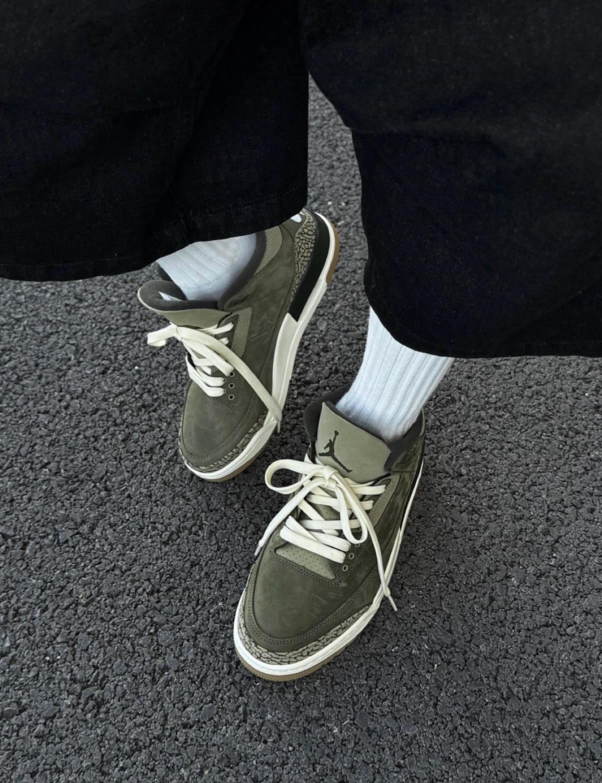 男鞋 NIKE AIR JORDAN 3 RETRO 橄欖綠 爆裂紋 緩震 實戰 籃球鞋【DN3707-202】AJ3