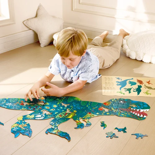 HAPE暴龍燙金地板拼圖