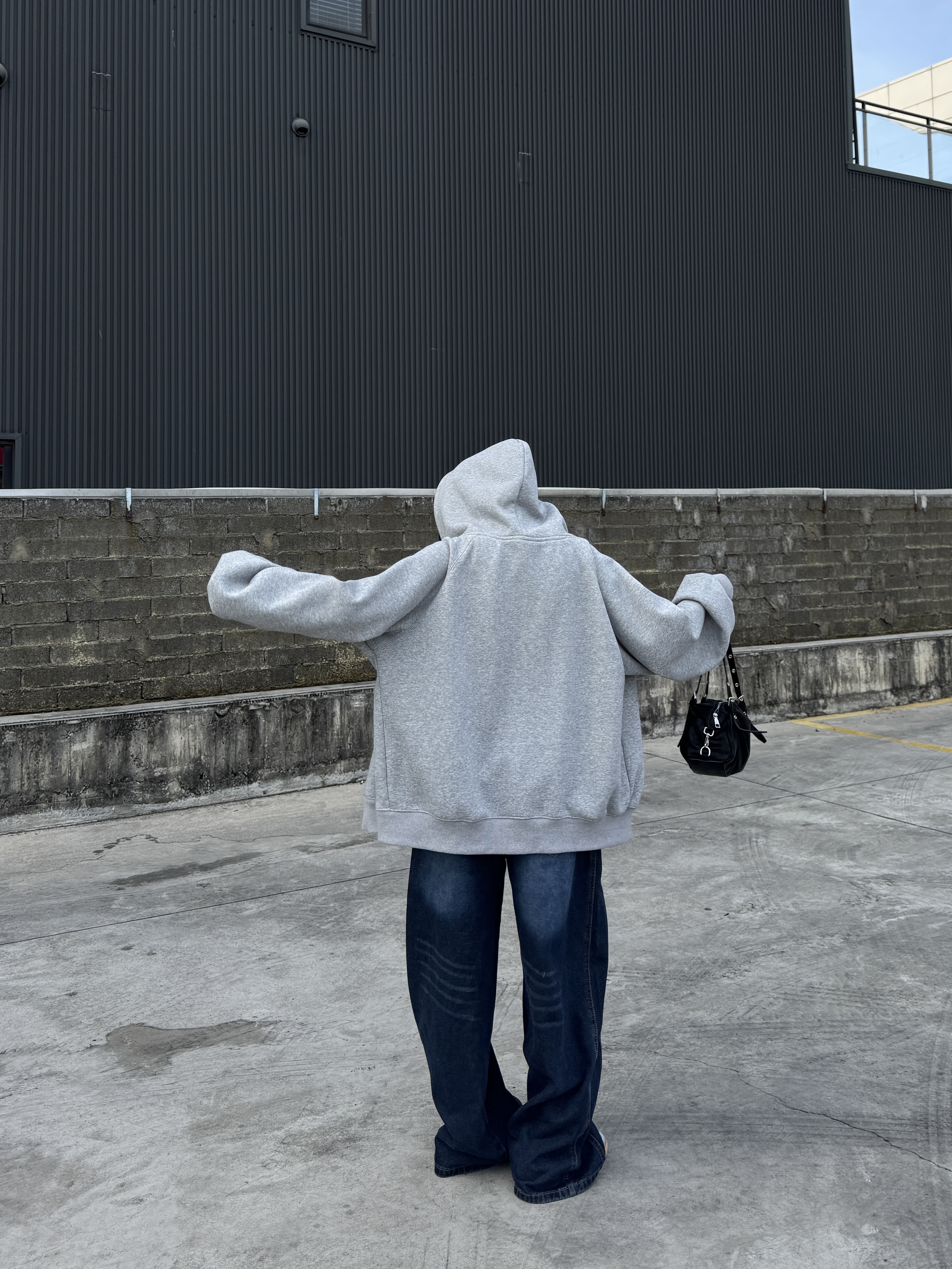 厚刷毛☁️Oversized連帽大外套(4色)