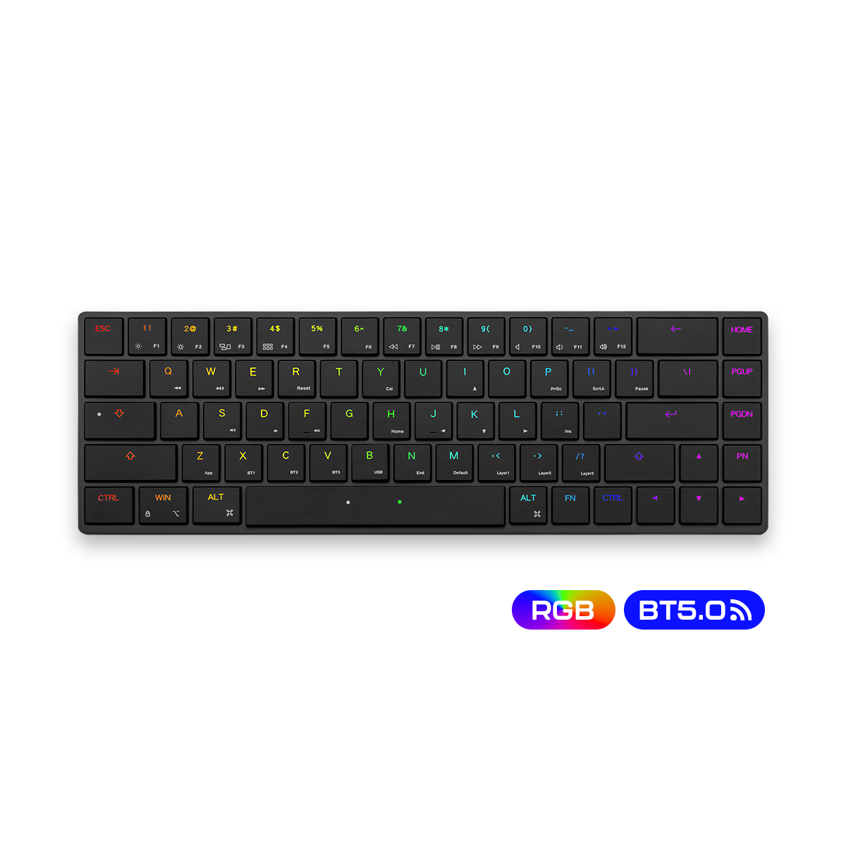 Mistel AIRONE RGB BT US配列 クリッキー Mistel AIRONE RGB BT Black-US Mechanical Keyboard