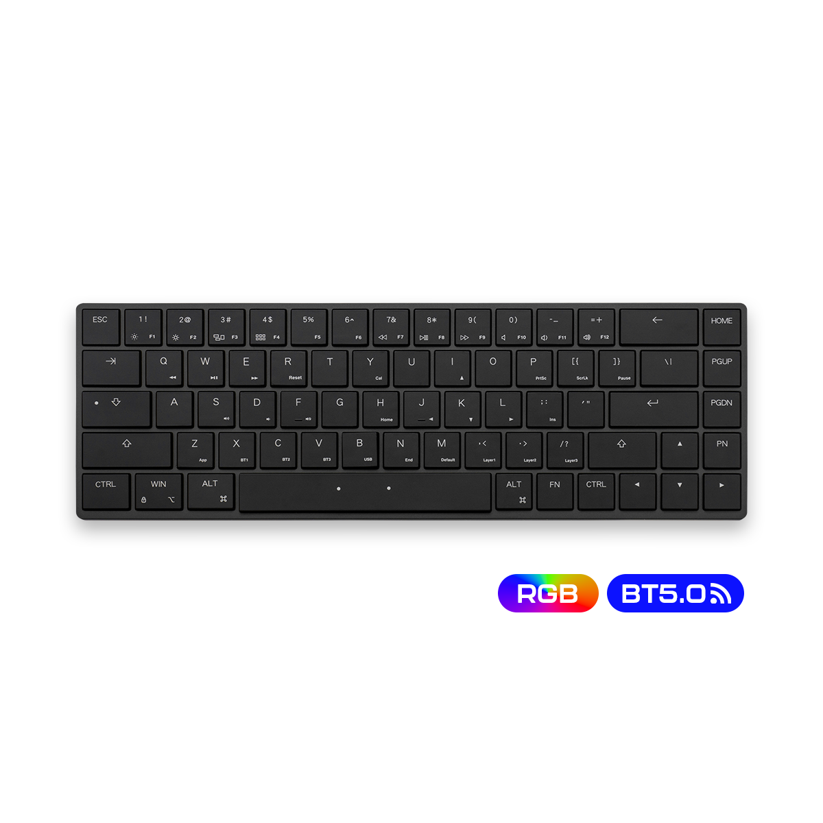 Mistel AIRONE RGB BT Black-US Mechanical Keyboard