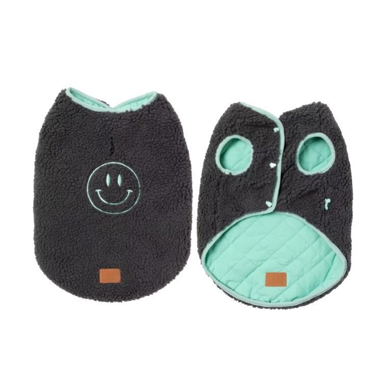 FuzzYard - 笑臉雙面外套(灰色）