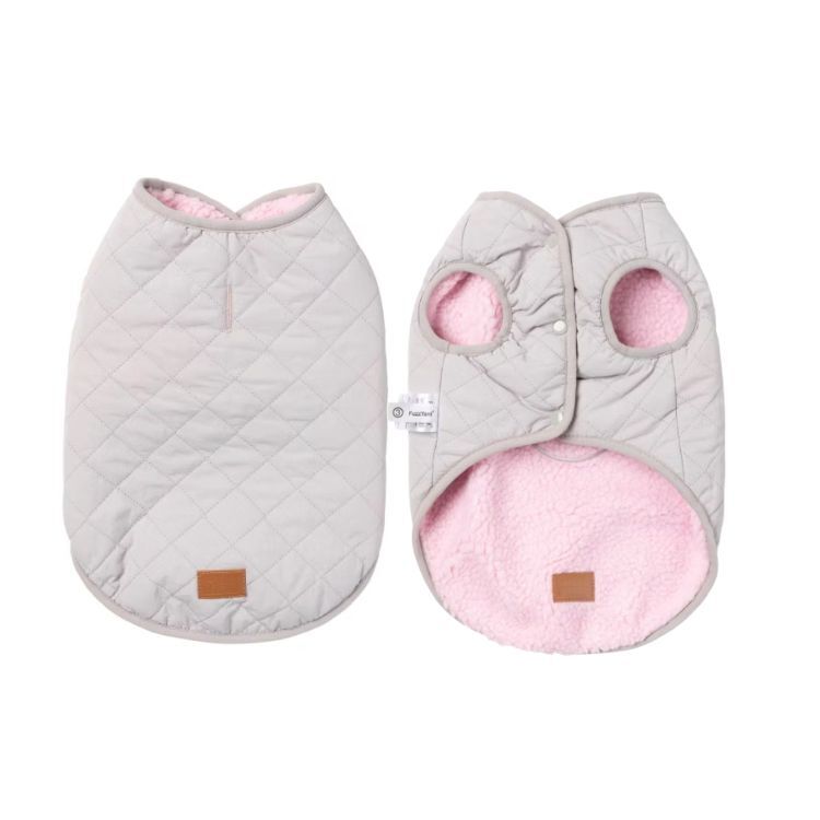 FuzzYard - 笑臉雙面外套(粉色）