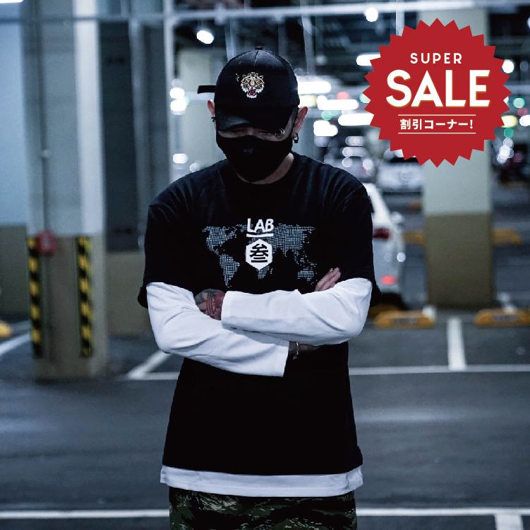 【 LAB.003 原創設計 藍血地圖 兩件長袖TEE 】