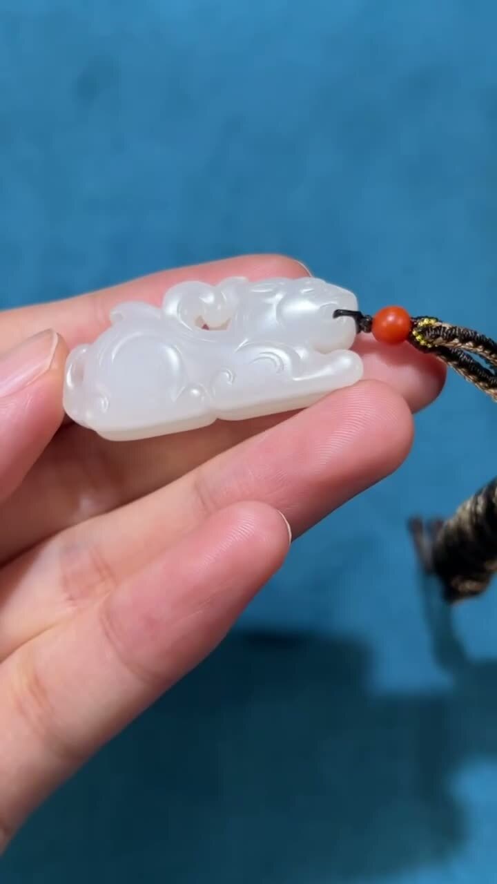 117221 和田玉籽料天祿佑福