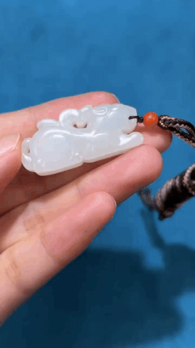 117221 和田玉籽料天祿佑福