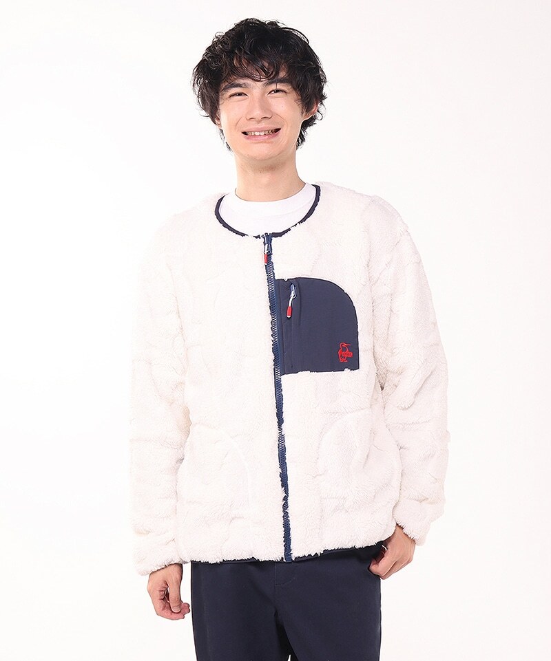 CHUMS BOOBY ELMO REVERSIBLE JACKET WS CH14-1478-W011 白色 女裝 雙面抓毛外套/毛毛外套/毛毛褸
