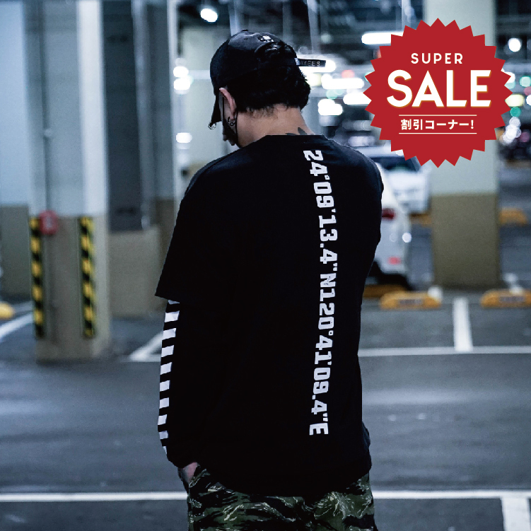 【 LAB.003 原創設計 日文箭號 兩件長袖TEE 】