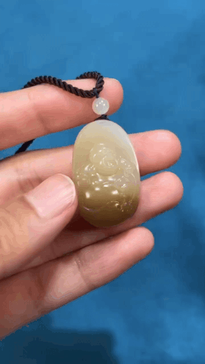 117222 和田玉糖料笑佛