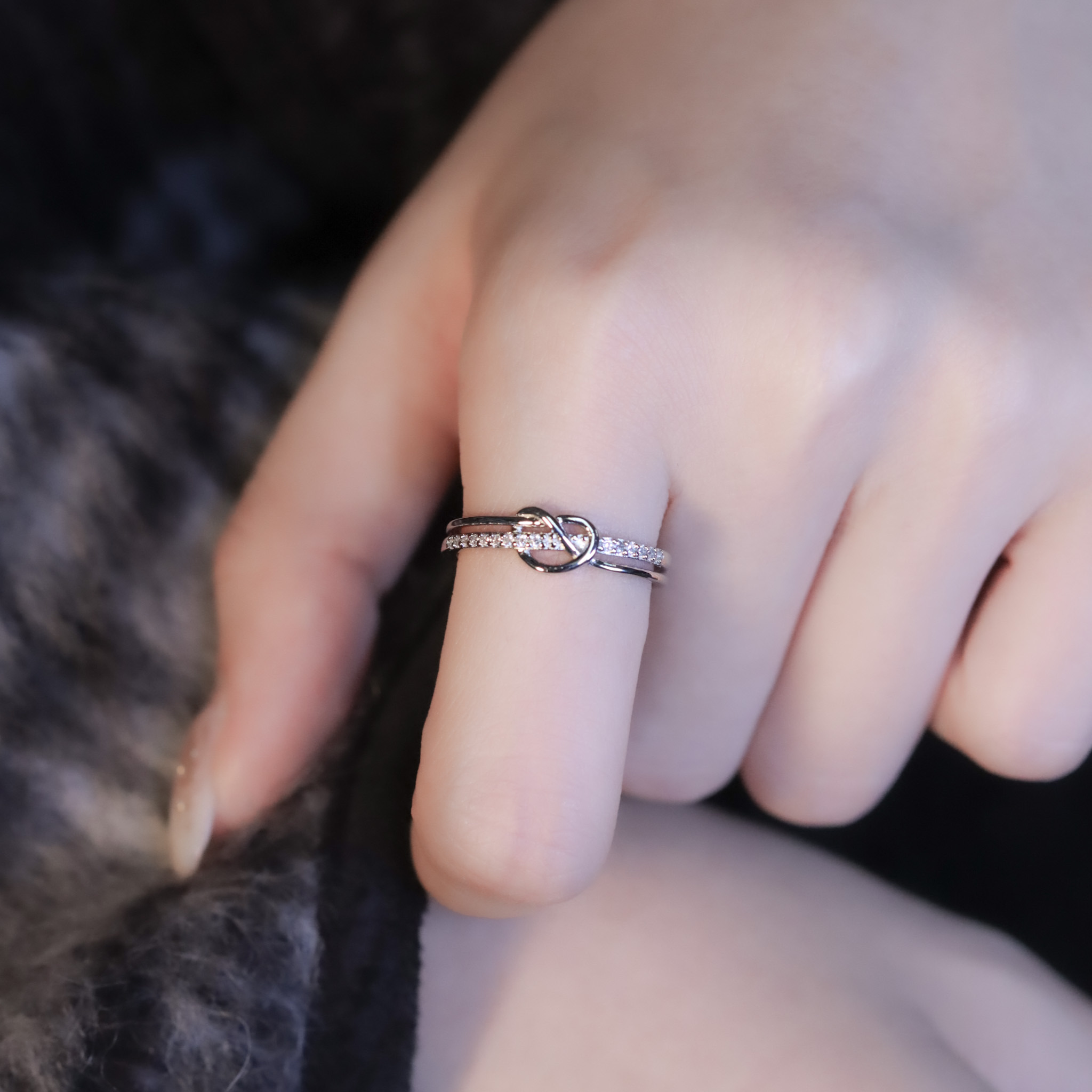 | 925純銀・白金 | 轉身邂逅你戒指2.0 | RI0988 |