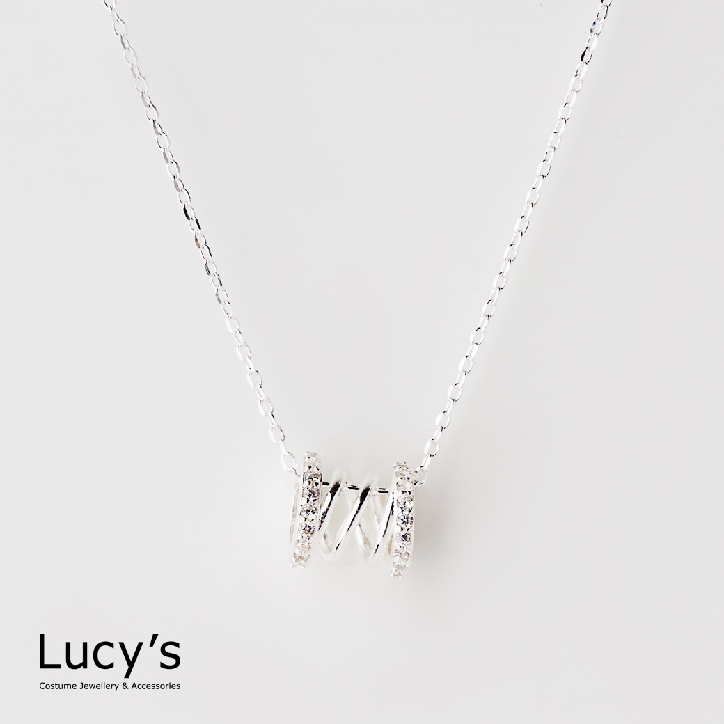 925純銀 光線流轉 項鍊 (115600)