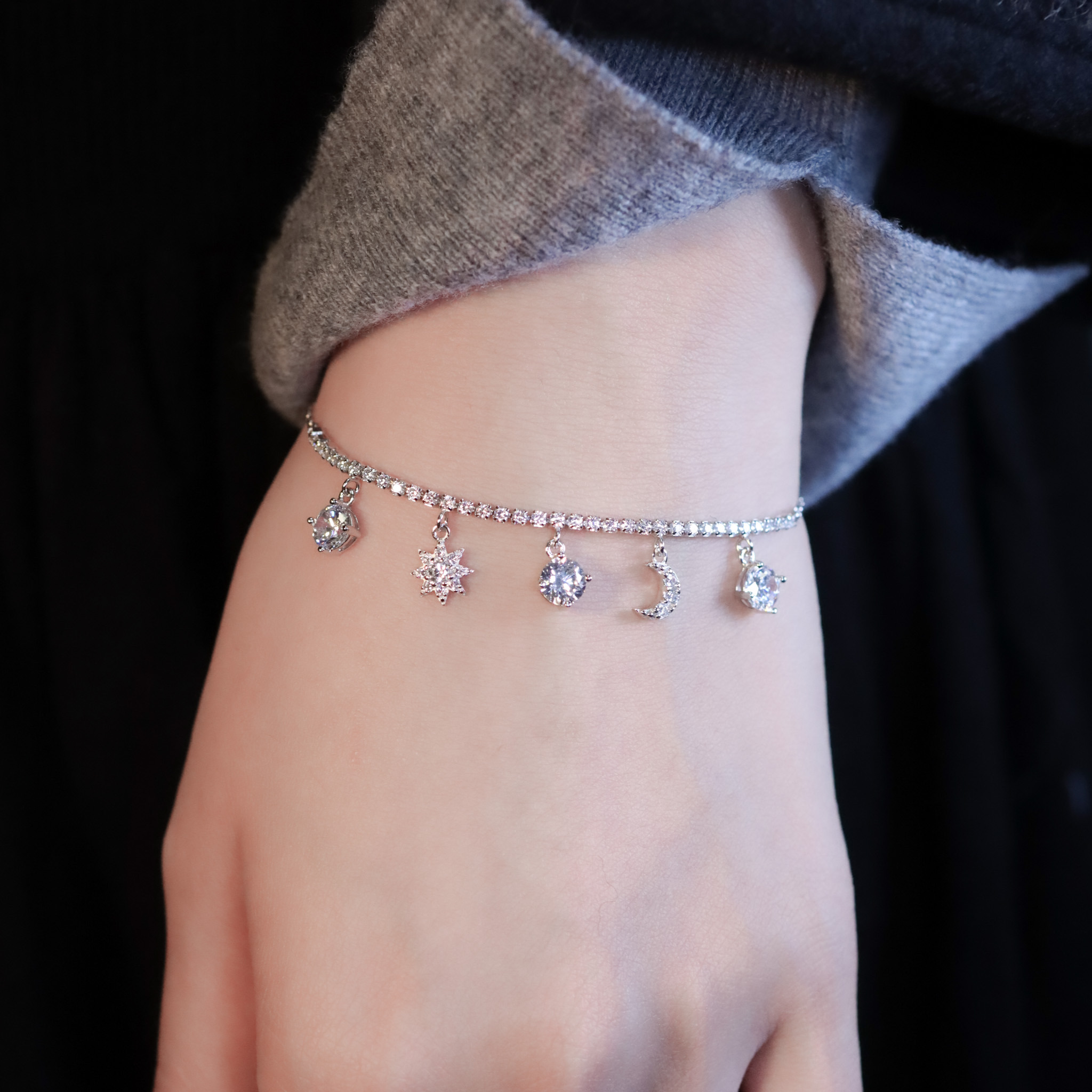 | 925純銀・白金 | 陪伴精靈曲手鏈 | BR1435 |