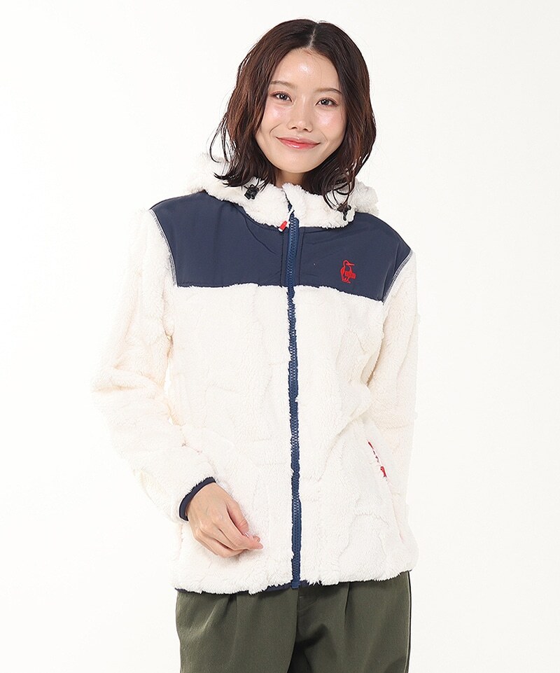 CHUMS Booby Elmo Zip Parka MS CH04-1479-W011 白色 男裝 毛毛連帽外套/毛毛褸