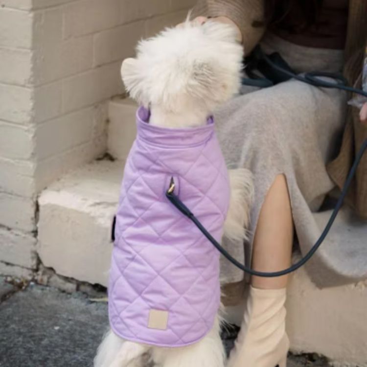 FuzzYard - 絎縫棉質外套(薰衣草紫）