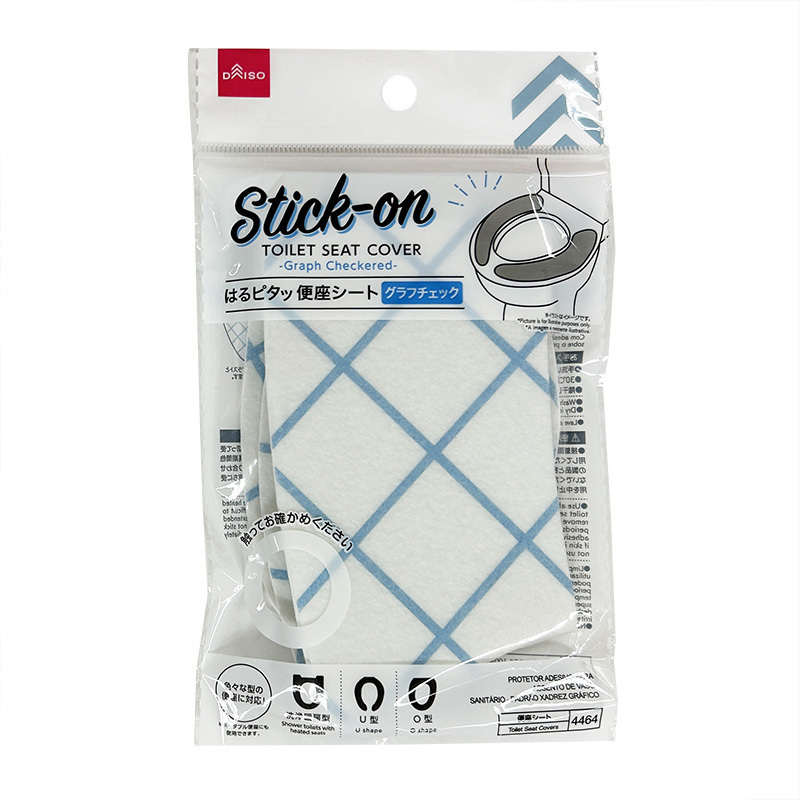馬桶坐墊貼/格紋