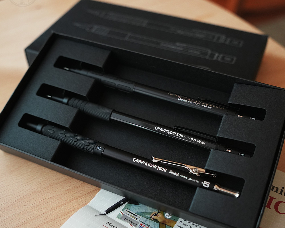 Pentel 製圖用自動鉛筆 60周年三支限定組