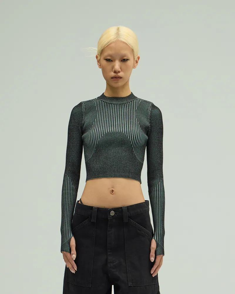 SILVER NINE Two-tone streamlined sleeves