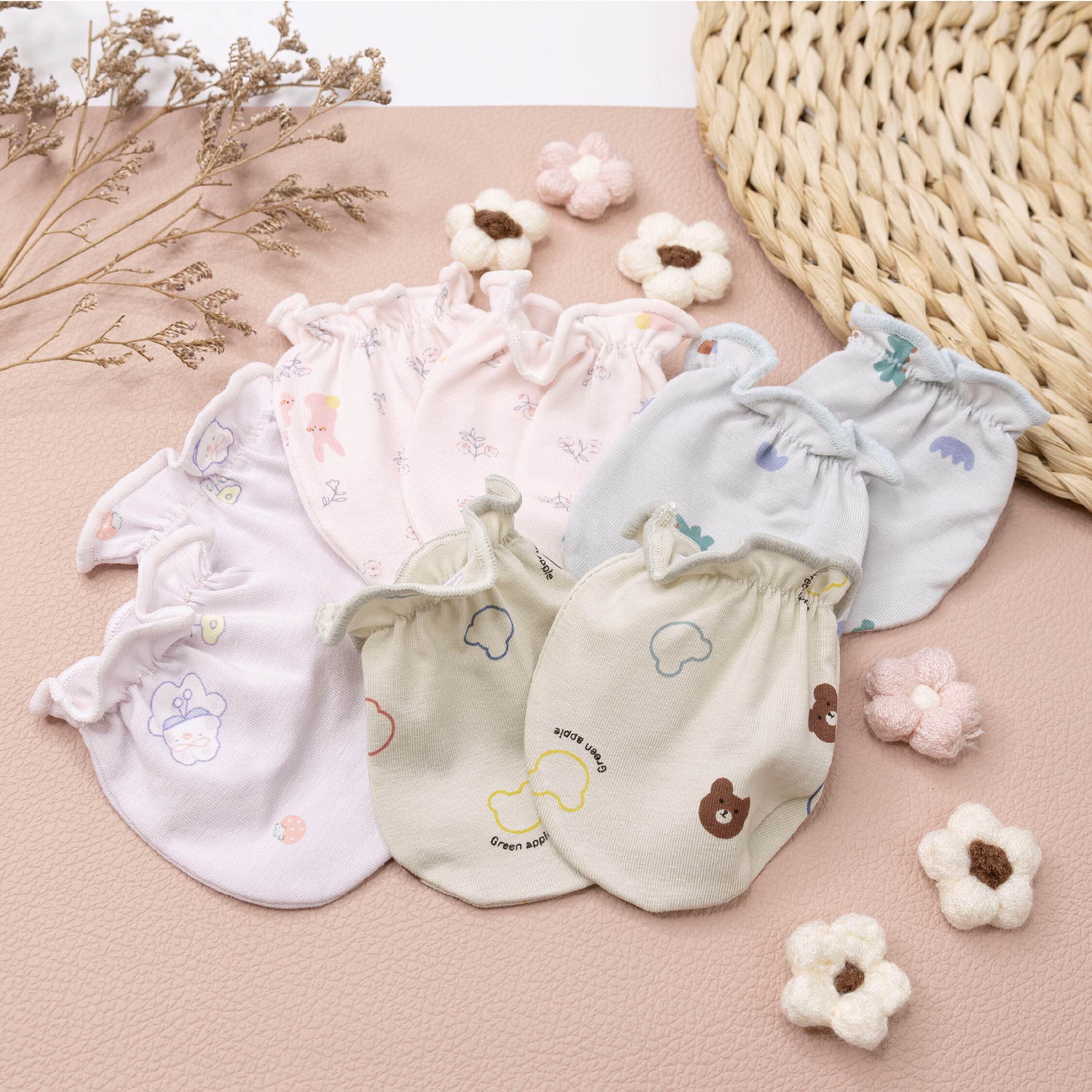 【JB0539】MIT彈力透氣印花寶寶手套(兩雙一組)