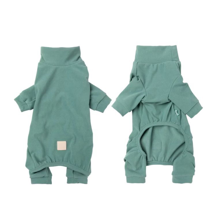 FuzzYard - 天鵝絨高領四腳衣(橄欖綠）