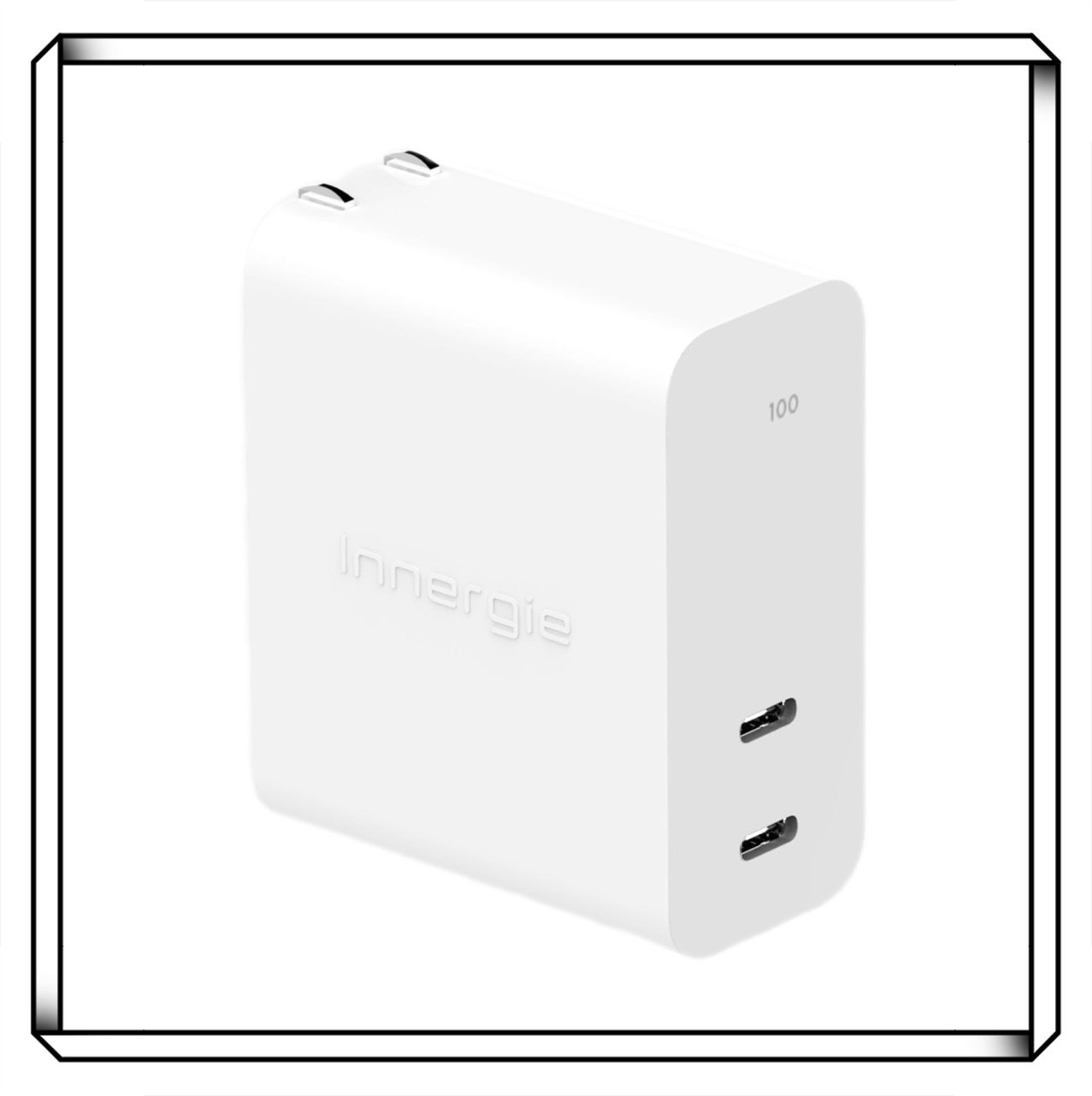 Innergie 台達 C10 Duo 摺疊版 100W 雙孔 USB-C 萬用充電器