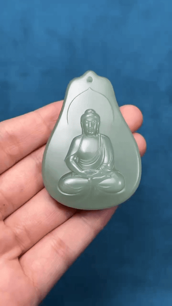 117225 和田玉碧玉阿彌陀佛