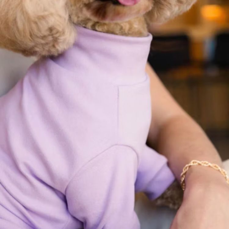FuzzYard - 天鵝絨高領四腳衣(薰衣草紫）