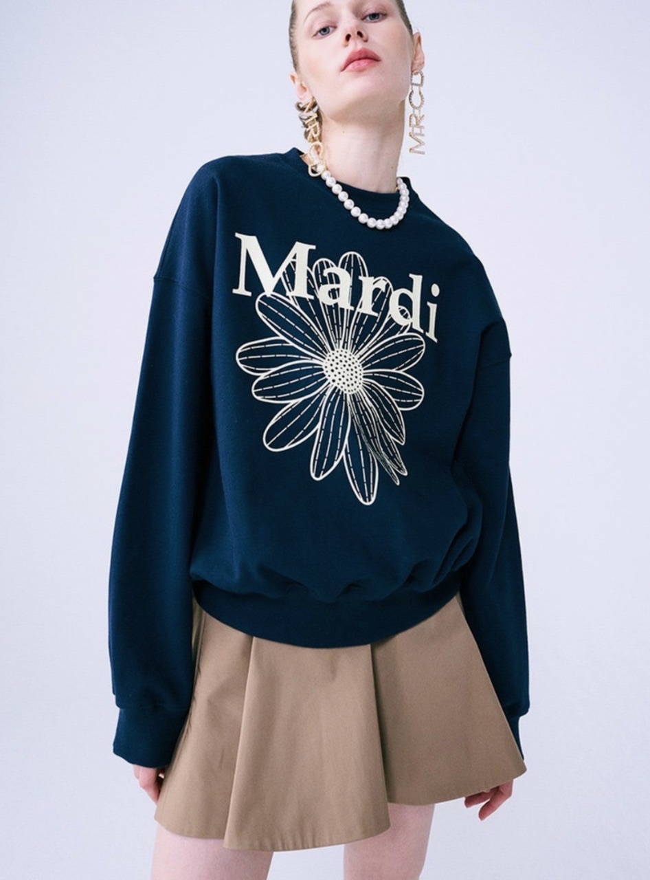 【優惠預訂】MARDI MERCREDI SWEATSHIRT FLOWERMARDI（3色）