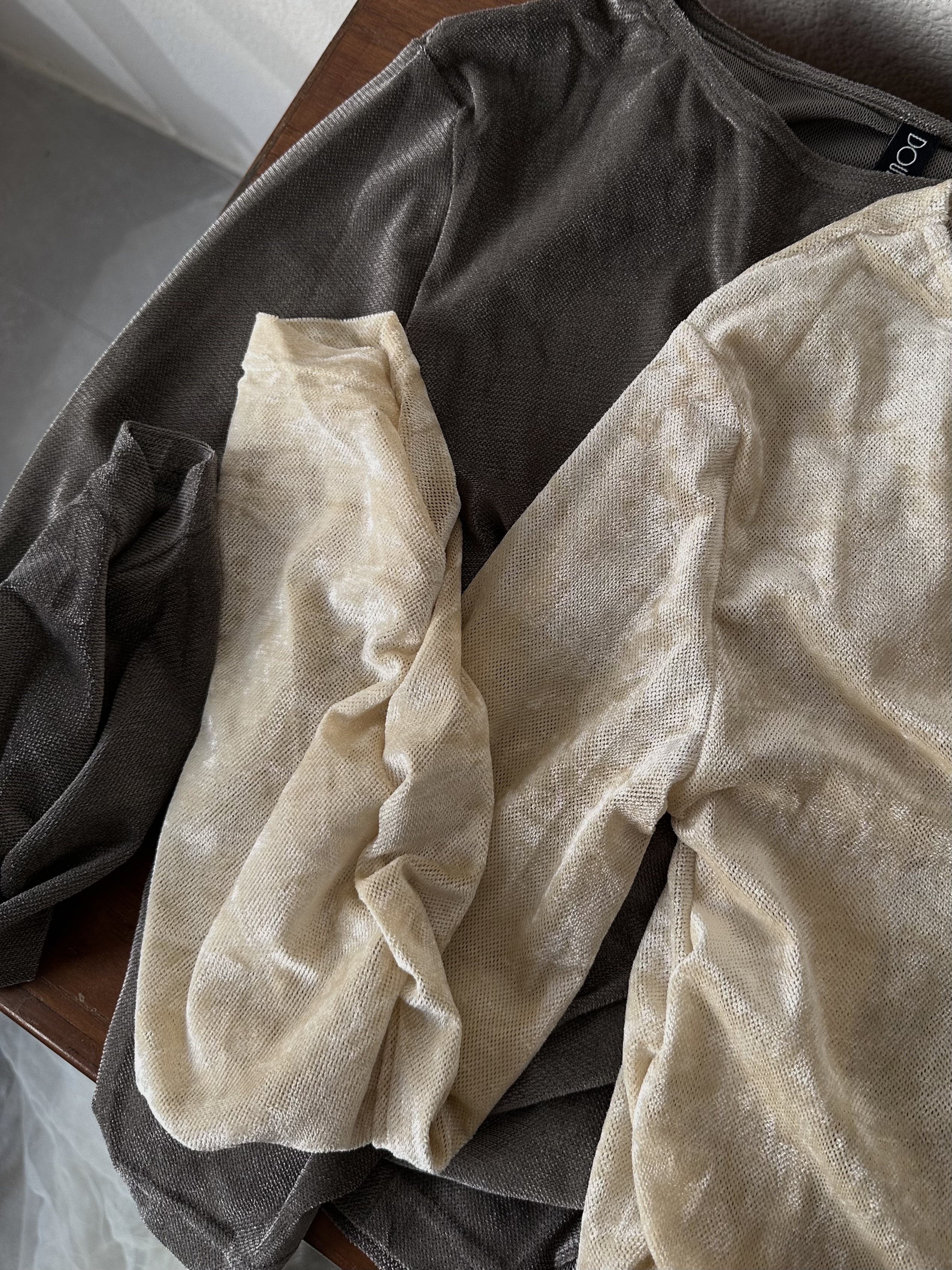 網眼絲絨上衣 - BL53855