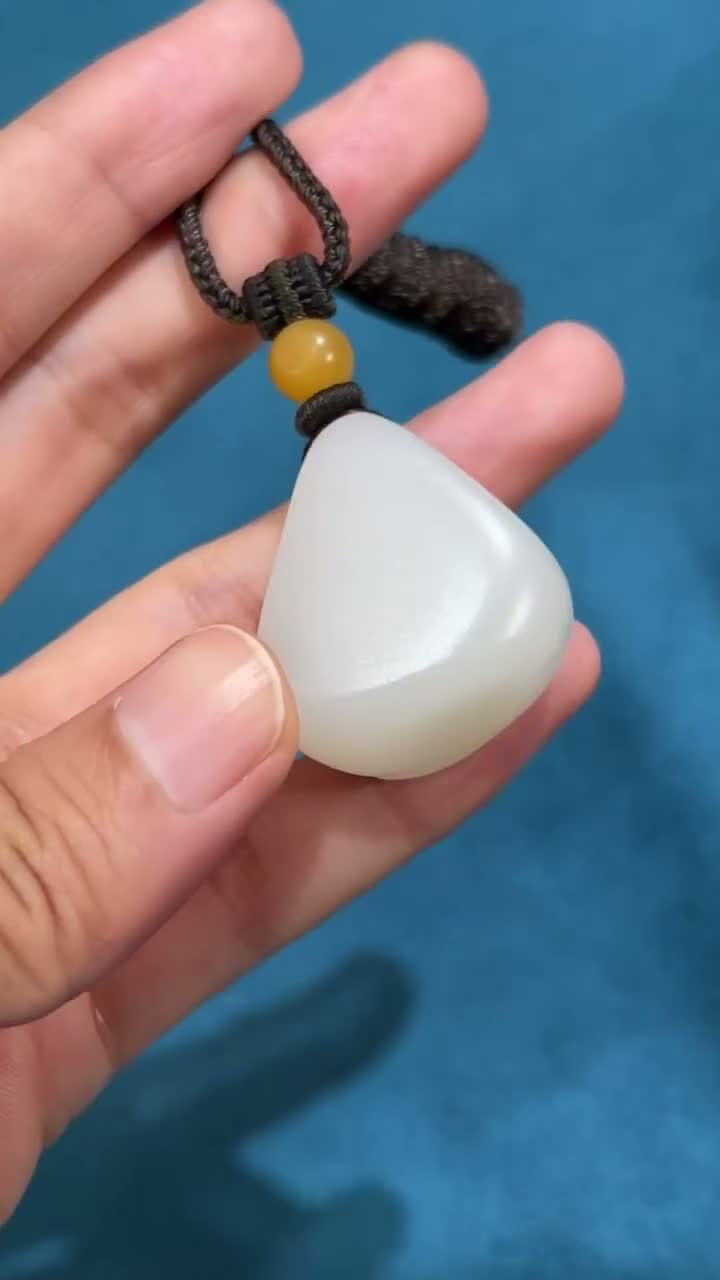 和田玉籽料平安牌,天然和田玉軟玉