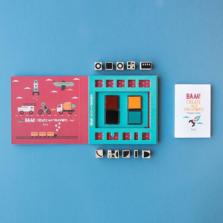 西班牙Londji 交通工具創作印章組