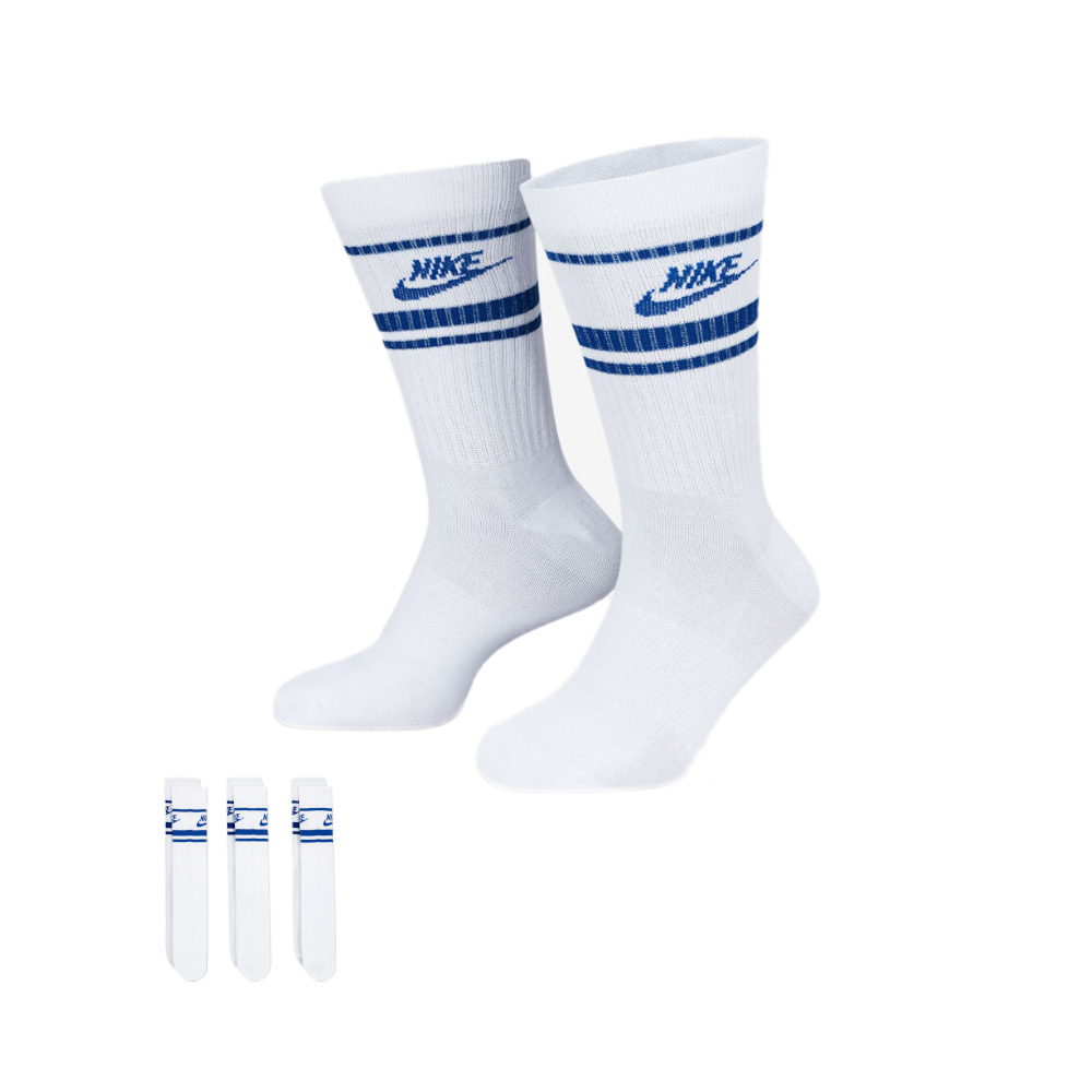 Nike Nsw Essentail LongWood 小腿襪 白藍 DX5089-105