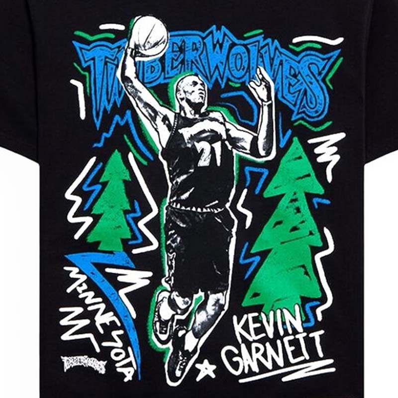 Mitchell & Ness Chalked Up Tee Kevin Garnett 黑色 短袖 MN25ATS03A [台灣現貨]