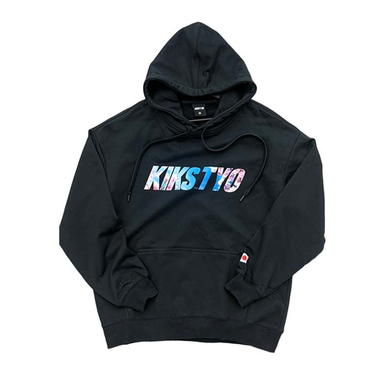 KIKS CLASSIC SAKURA LOGO 帽T 長袖 男女款 黑色 244201-001 [台灣現貨]