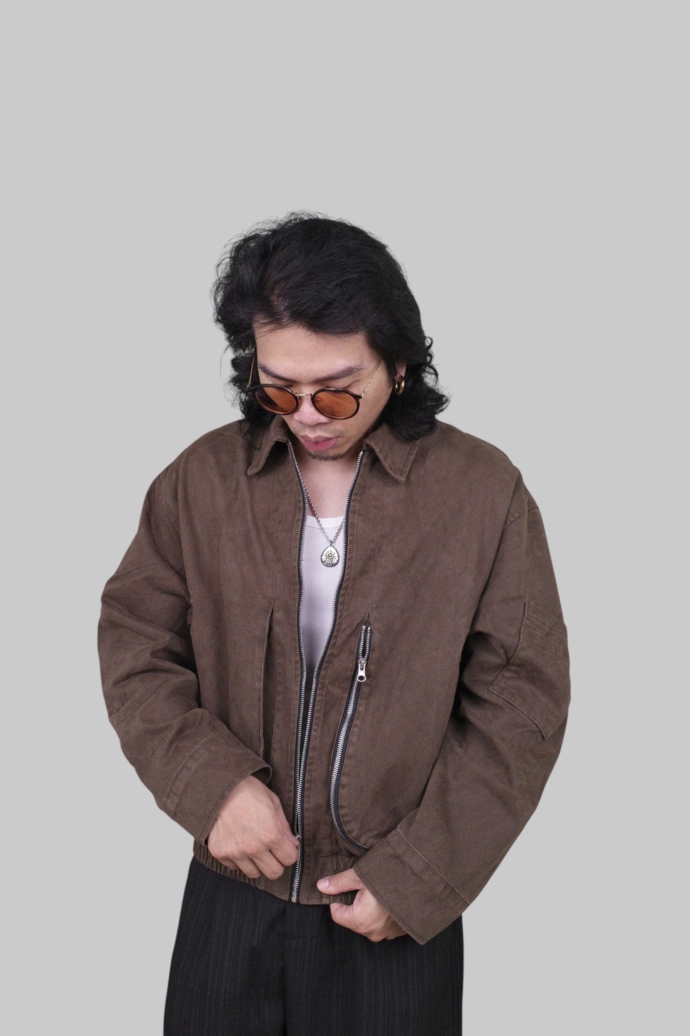 『Always_Good』立體口袋 翻領 短版 工作 外套