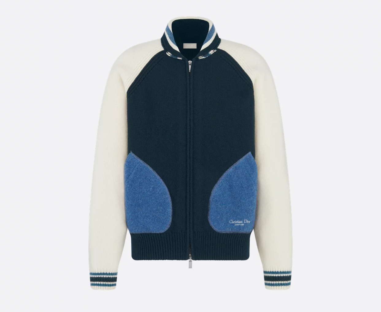 Dior Couture Lily of the Valley Varsity Cardigan