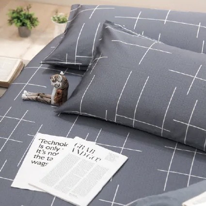 300織長絨棉床包組 | 魯爾灰 DR907