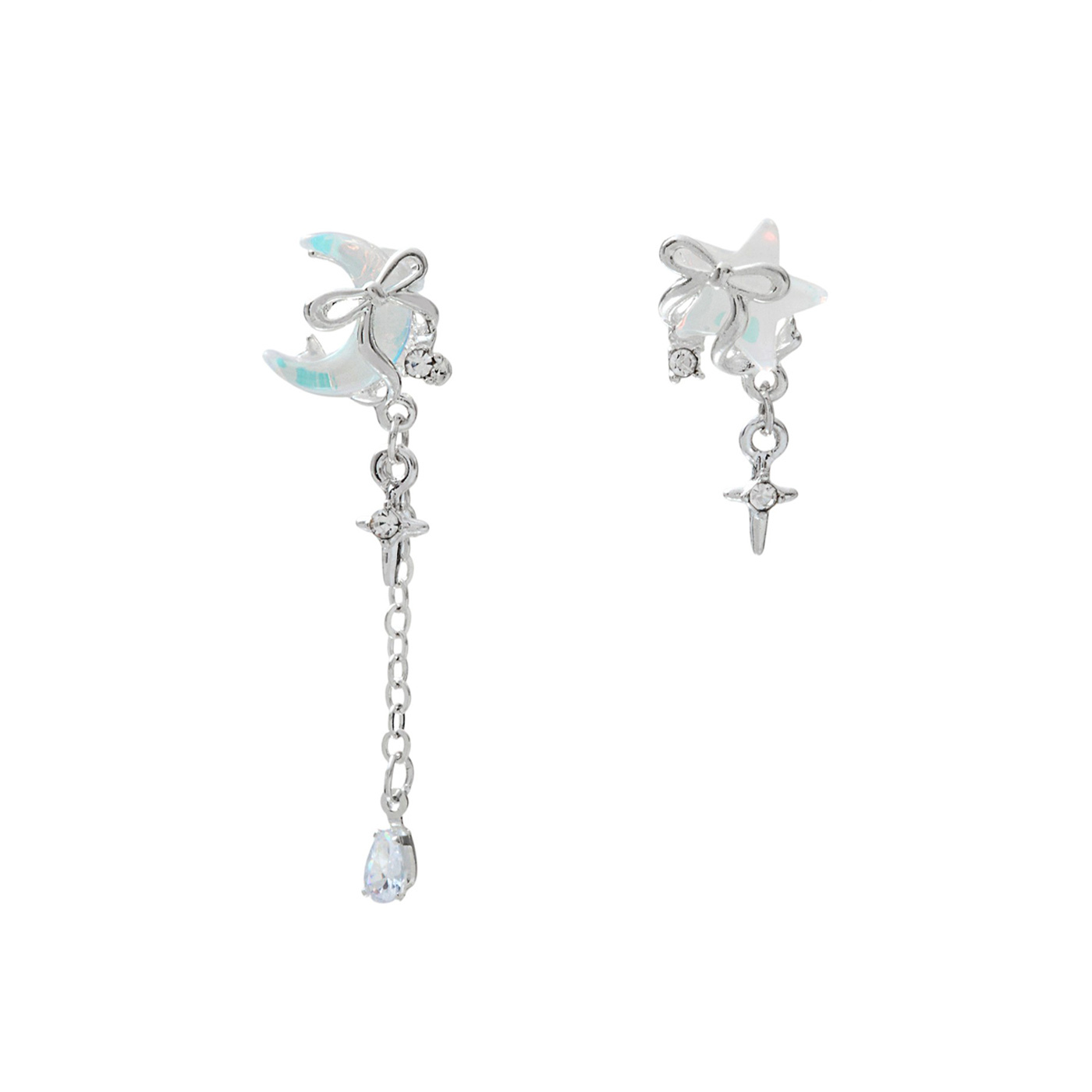 平價飾品,月亮,星星,垂墜耳環