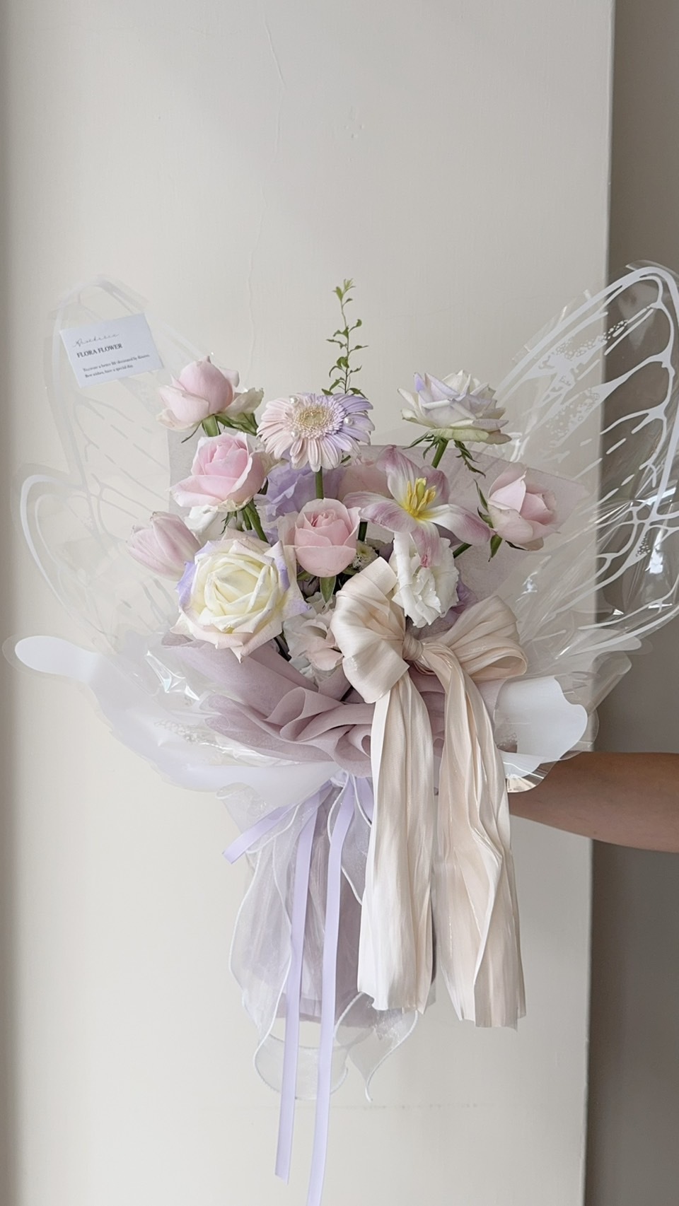 蝴蝶仙子鮮花花束